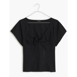 NWT Madewell Twist Front Cotton Top, Size 0